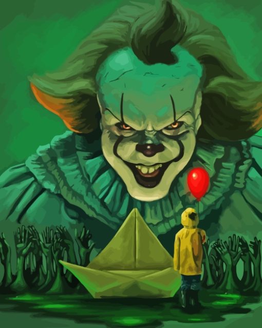 The Dancing Clown Pennywise paint by numbers
