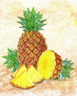 Pineapple Fruit Still Life paint by numbers