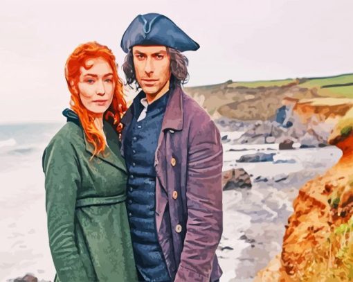 Poldark Character paint by numbers