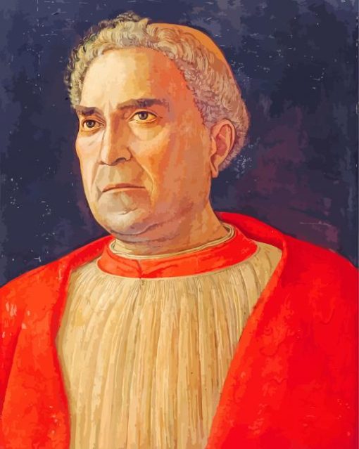 Portrait Of Cardinal Ludovico Trevisan paint by numbers