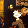 Portrait Of Emile Zola By Manet paint by numbers