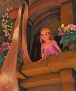 Princess Rapunzel paint by numbers