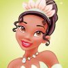 Aesthetic Princess Tiana Disney paint by numbers