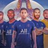 Paris Saint-German Players paint by numbers