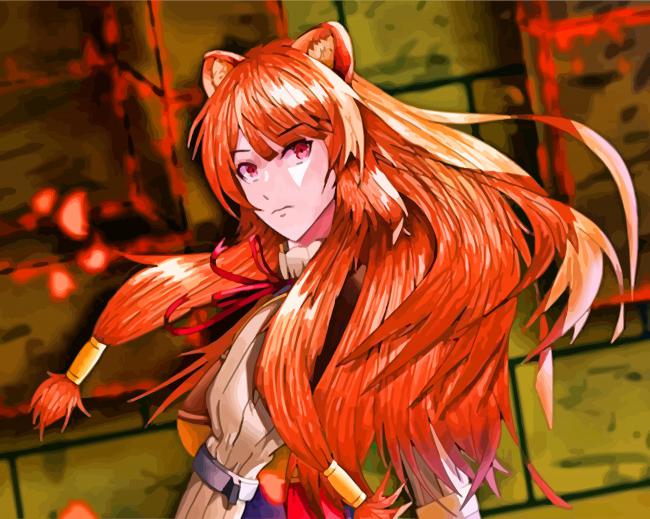 Raphtalia Anime Character paint by numbers
