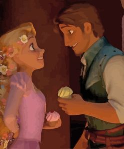 Couple Rapunzel And Flynn Rider paint by numbers