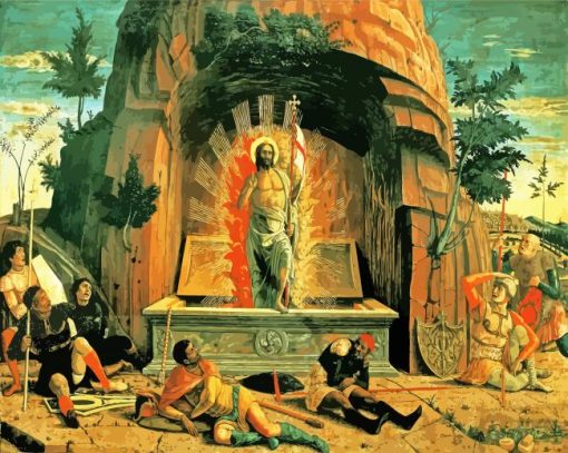 Resurrection By Mantegna paint by numbers