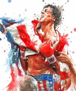 Rocky Boxer Art paint by numbers