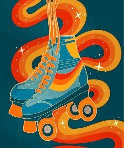 Roller-Skates-illustration-paint-by-number