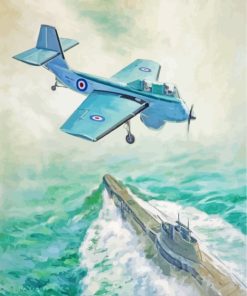 Royal Navy Plane paint by numbers
