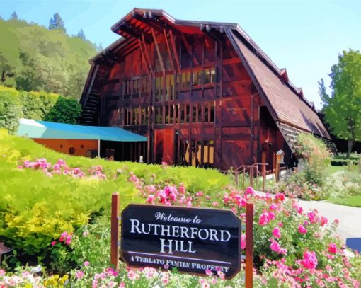 Rutherford Hill Winery paint by numbers