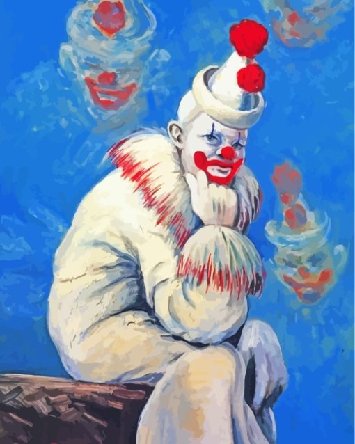 Sad Clown Art paint by numbers