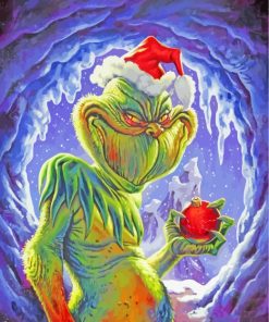 Scary Grinch paint by numbers