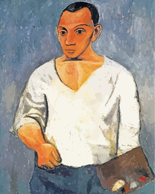 Self Portrait Pablo Picasso paint by numbers