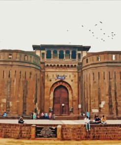 Shaniwar Wada Pune Indian paint by numbers