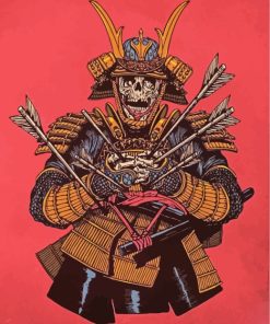 Skull Samurai paint by numbers