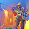 Soldier 76 Overwatch Game paint by numbers