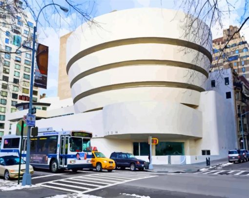Solomon R. Guggenheim Museum Manhattan paint by numbers