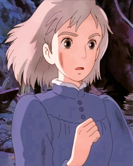 Sophie Hatter Howl's Moving Castle paint by numbers
