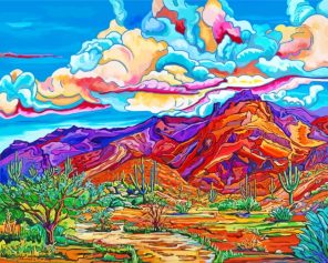 Southwest Desert Art paint by numbers