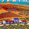 Spain Landscape Poster paint by numbers