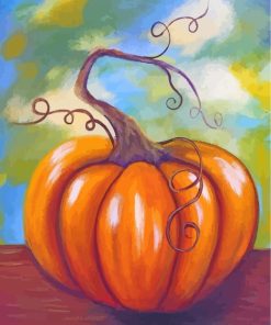 Squash Pumpkin paint by numbers