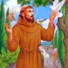 St Francis of Assisi paint by numbers