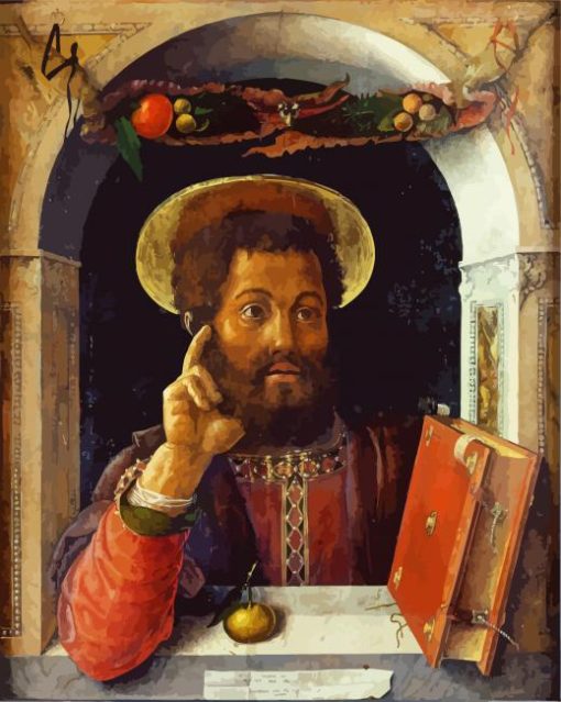 St Mark By Mantegna paint by numbers