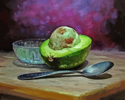 Still Life Avocado paint by numbers