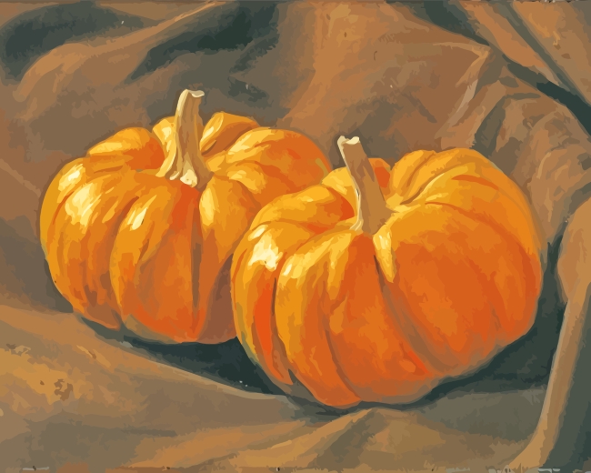 Still Life Pumpkins paint by numbers