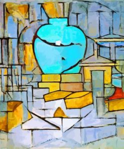 Still Life With Gingerpot 2 By Mondrian paint by numbers
