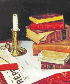 Still Life With Books And Candles Henri Matisse paint by numbers