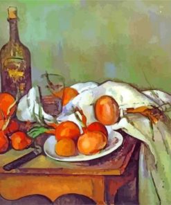 Still Life With Onions By Paul Cezanne paint by numbers