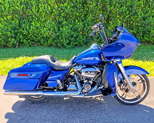 Superior Blue Motorcycle paint by numbers