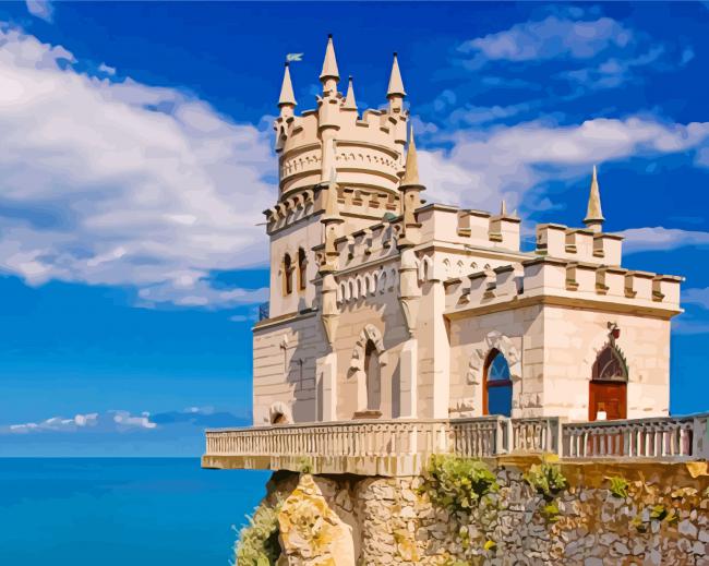The Swallow's Nest Castle In Gaspra paint by numbers
