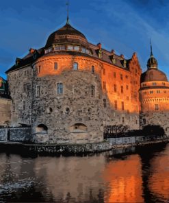 Sweden Orebro Castle paint by numbers