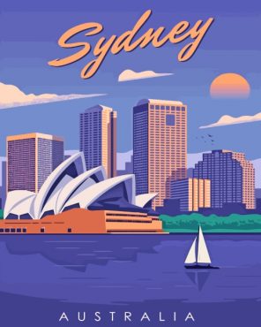Sydney The Largest City In Australia paint by numbers