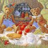Teddy Bears Picnic paint by numbers