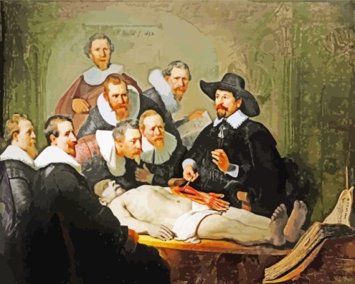 The Anatomy lesson Doctor Nickolas paint by numbers