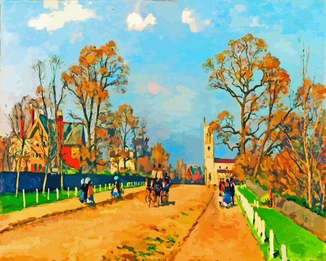 The Avenue Sydenham Pissarro paint by numbers