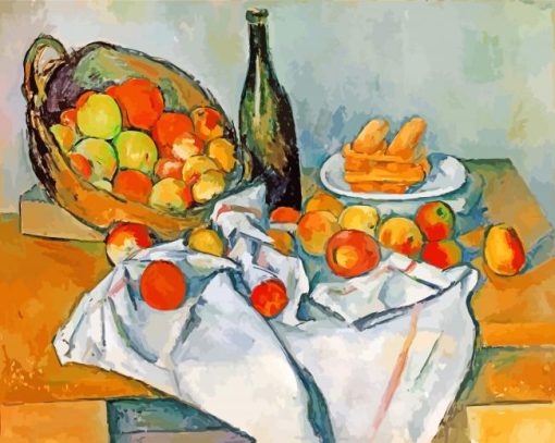 The Basket Of Apples By Paul Cezanne paint by numbers