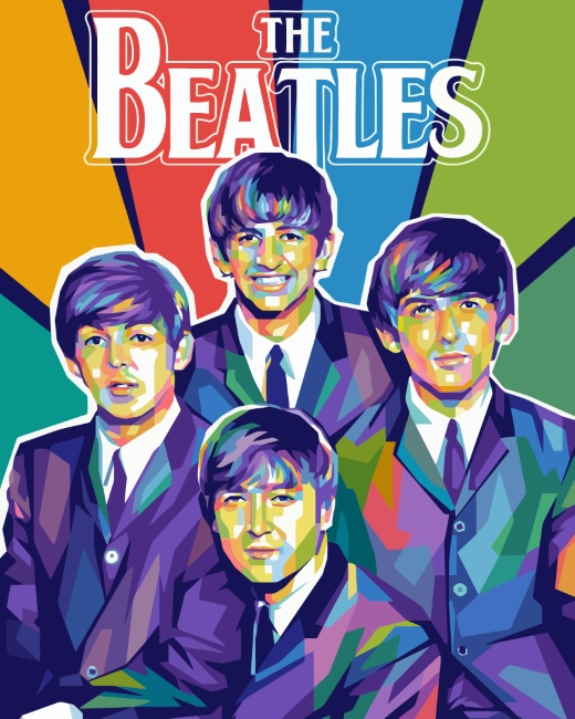 The Beatles Pop Art paint by numbers