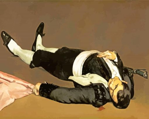 The dead Toreador By Manet paint by numbers