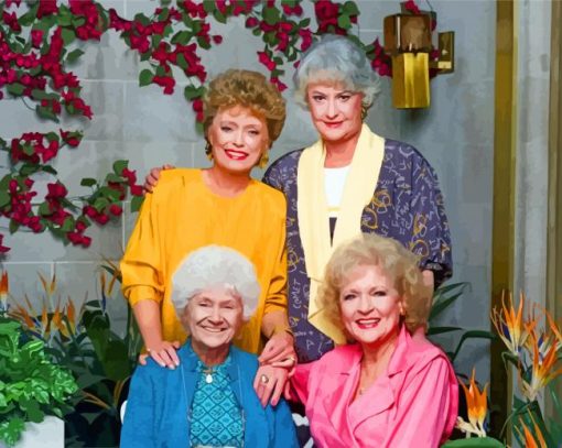 The Golden Girls Actors paint by numbers