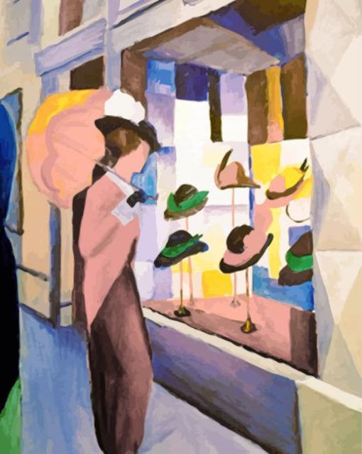 The Hat Shop Macke paint by numbers