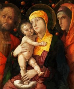 The Holy Family With Saint Mary Magdalen paint by numbers