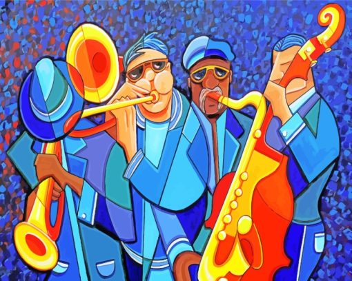 The Jazz Band Music paint by numbers