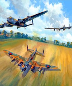 The Lancaster aircraft paint by numbers