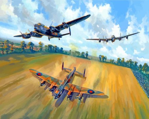 The Lancaster aircraft paint by numbers