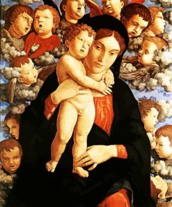 The Madonna Of The Cherubim By Mantegna paint by numbers
